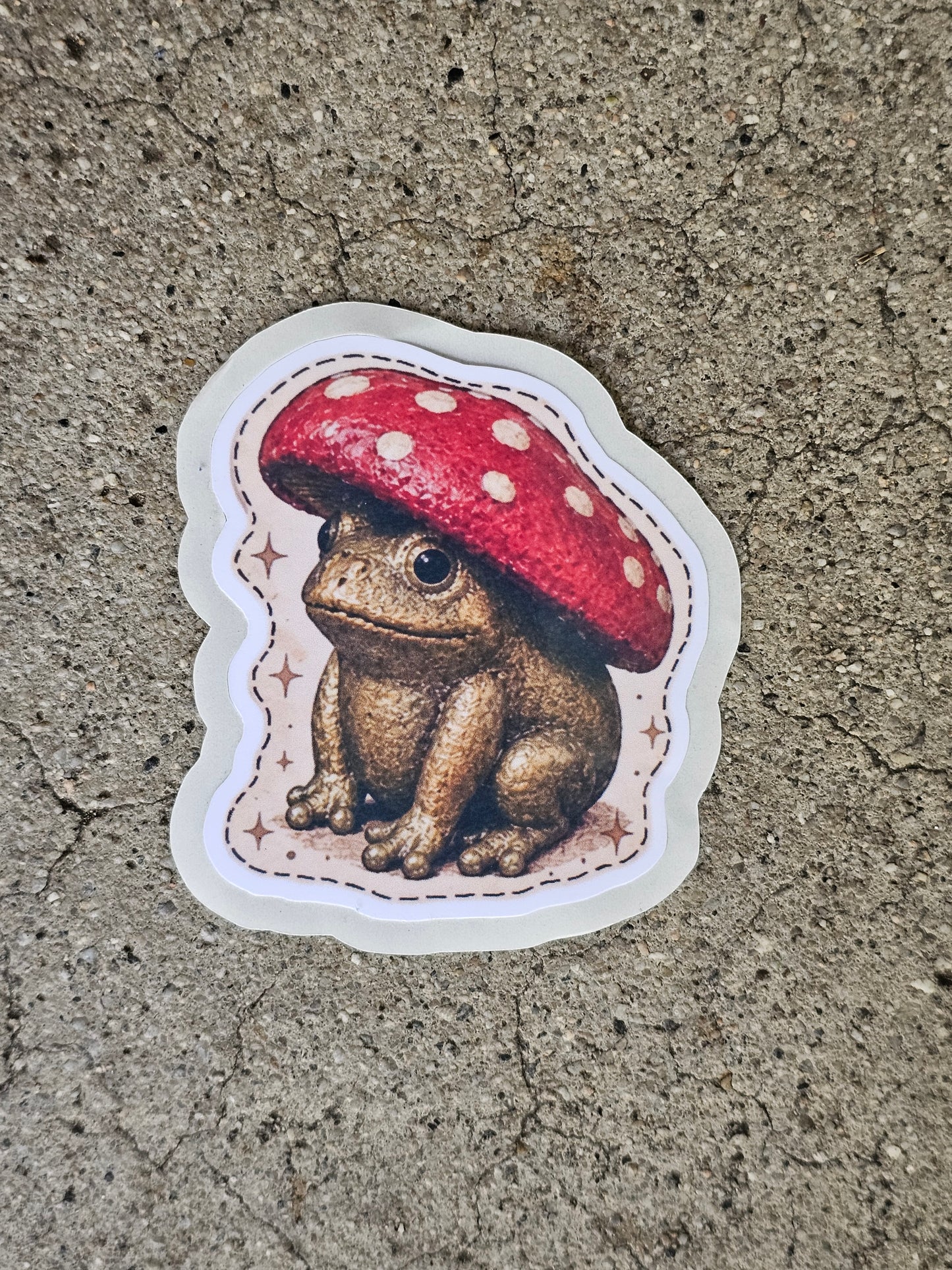 Cowboy, Mushroom, Boots Frog Stickers