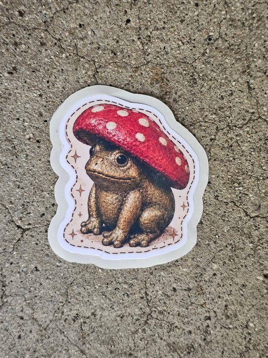 Cowboy, Mushroom, Boots Frog Stickers